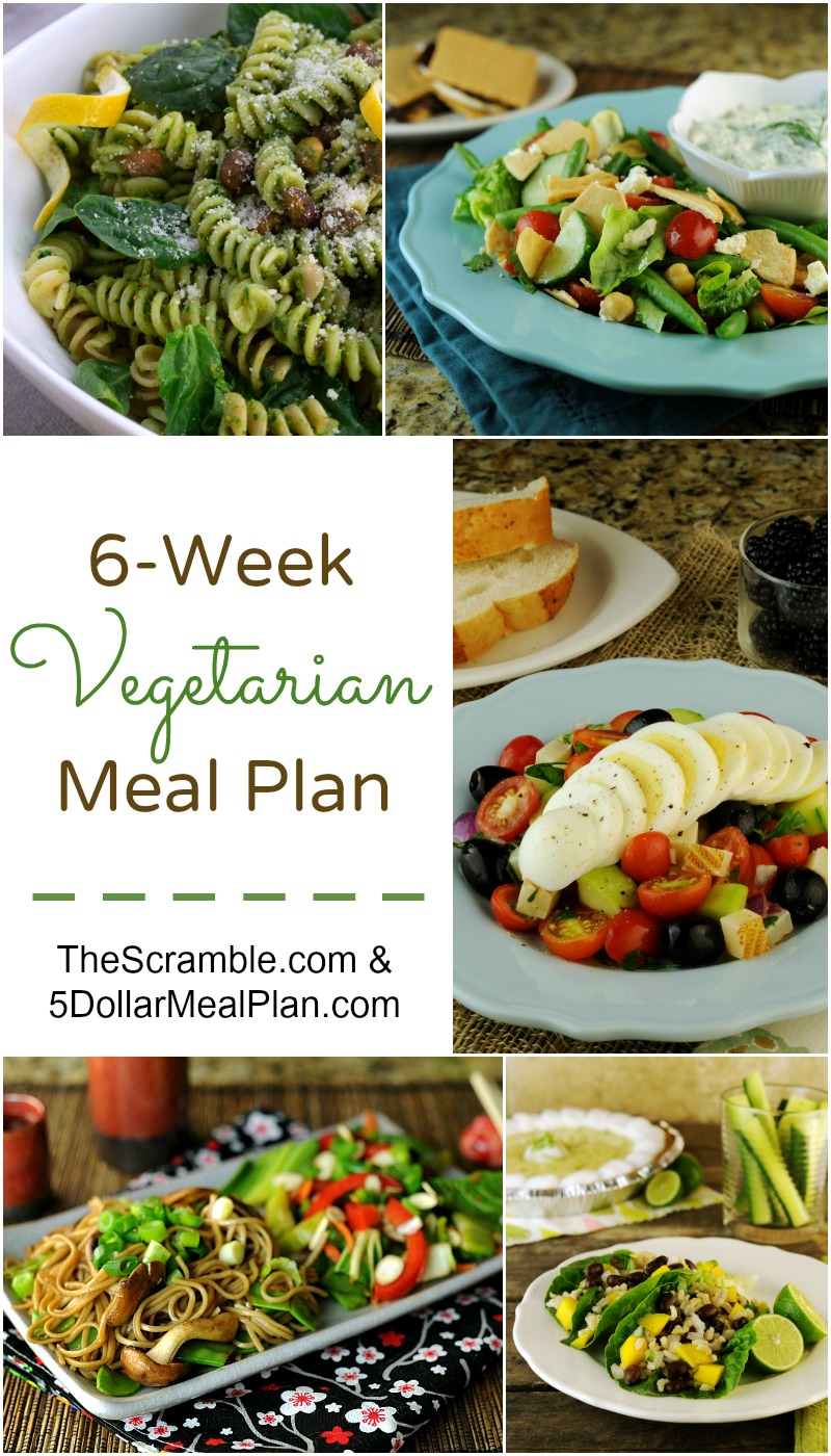 NEW 6 Week Vegetarian Meal Plan Available 