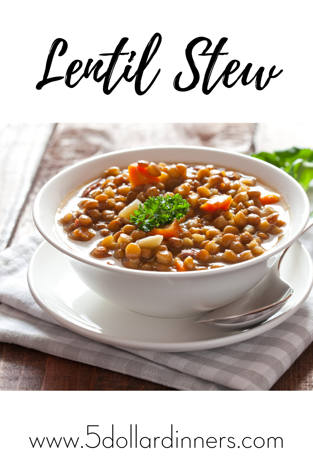 Hearty Lentil Stew With Cornbread 5 Dinners