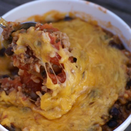 Salsa, Black Bean and Beef Skillet Dinner Recipe