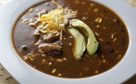 Chicken Black Bean With Salsa Soup