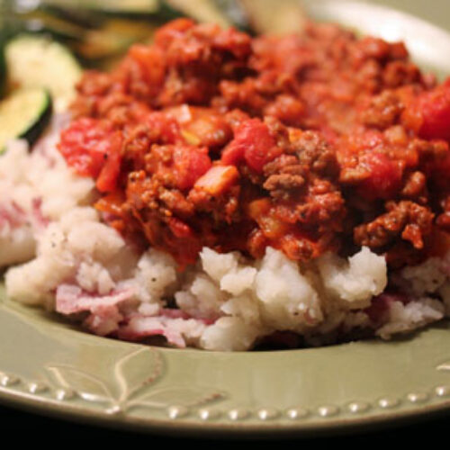 Goulash on Mashed Red Potatoes - $5 Dinners