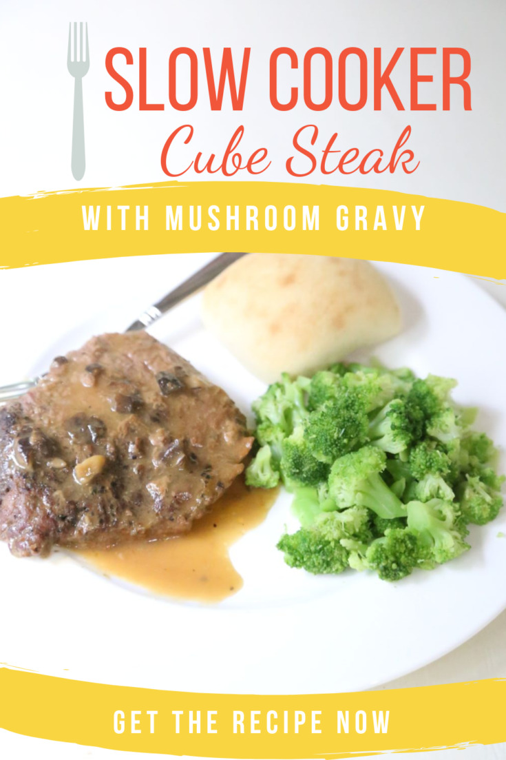 Slow Cooker Cube Steak with Mushroom Gravy Recipe - $5 Dinners