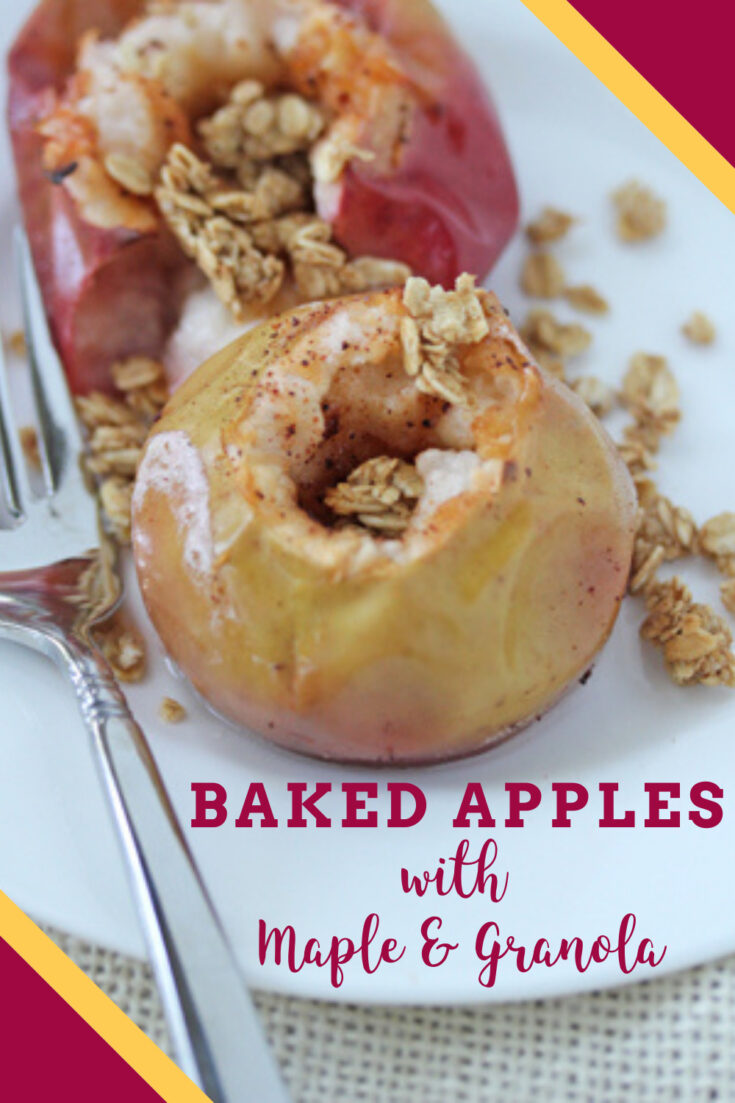 Baked Apples with Maple and Granola - $5 Dinners