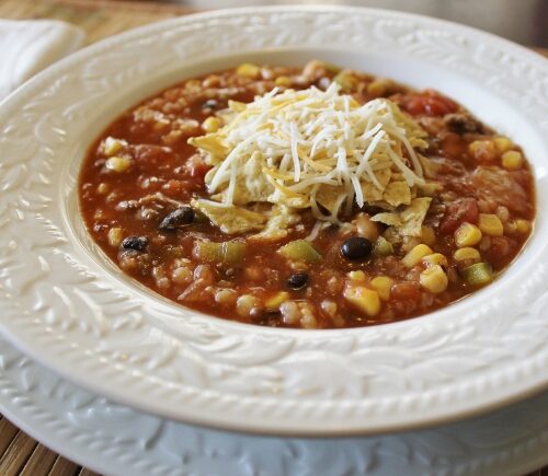 Crockpot taco rice soup (& VIDEO!) - Soup Made from Leftovers