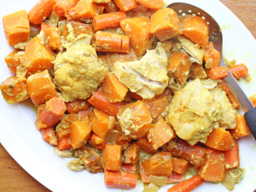 Curried Shoestring Sweet Potatoes - In Johnna's Kitchen