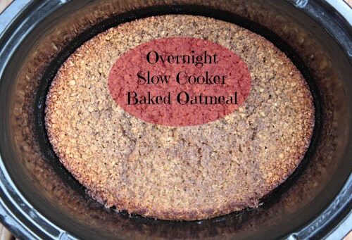 Overnight Crockpot Slow Cooker Baked Oats - Foodess