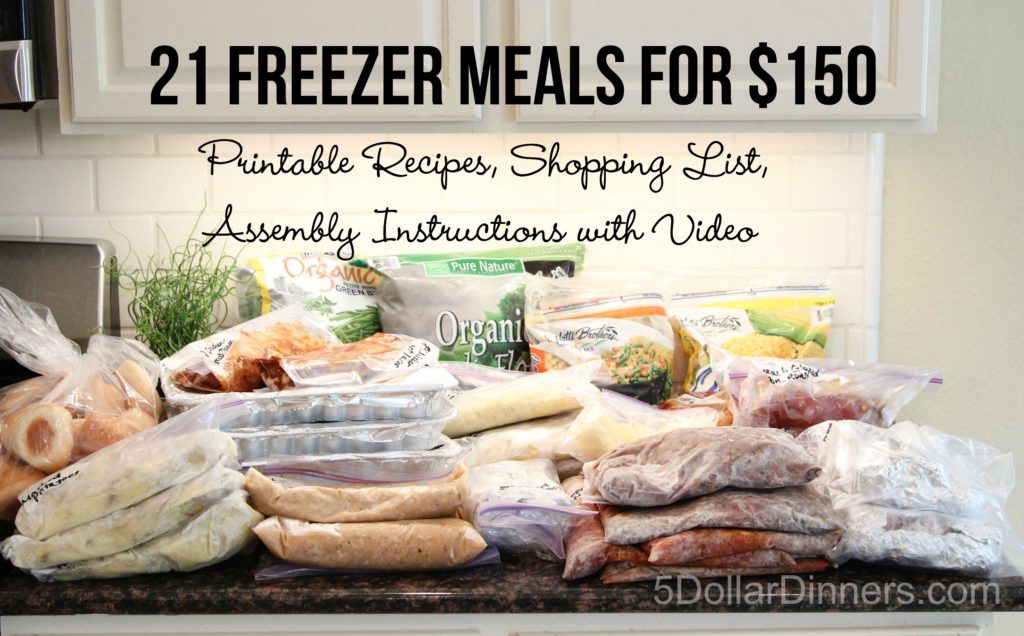 21 Freezer Meals for $150 That Will Make Your Wallet Smile