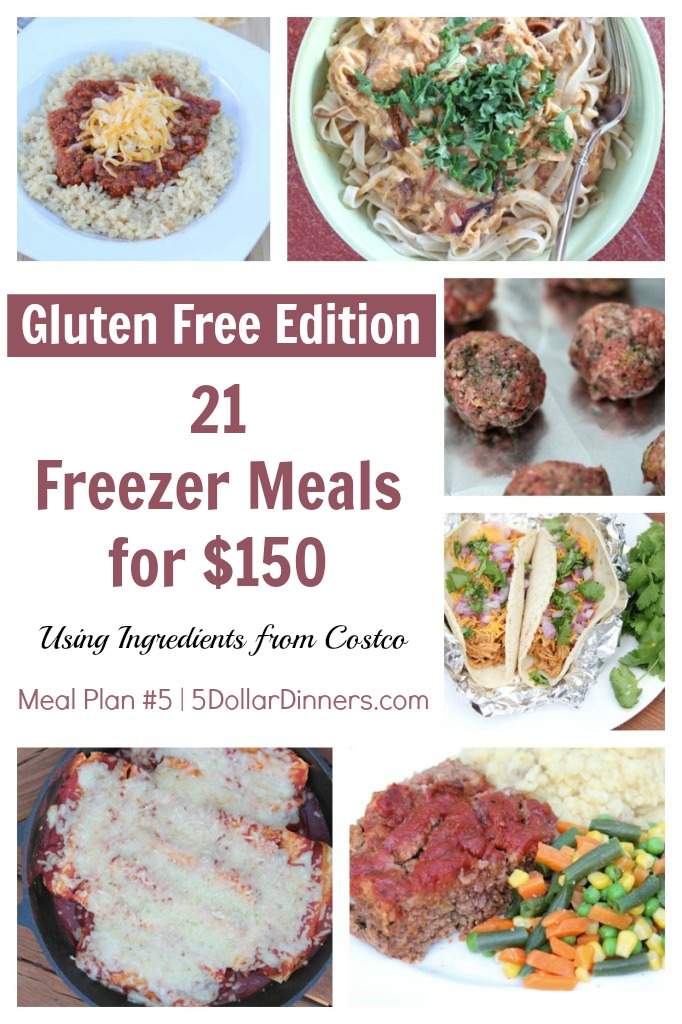 Gluten-Free Freezer Meals - A Plan and Shopping Lists