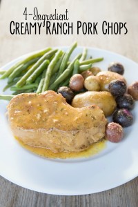 4-Ingredient Creamy Ranch Pork Chops - $5 Dinners