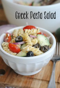 Greek Pasta Salad with Homemade Dressing - $5 Dinners