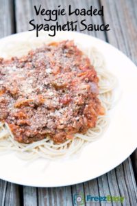 Veggie Loaded Spaghetti Sauce Dinners Budget Recipes Meal Plans Freezer Meals