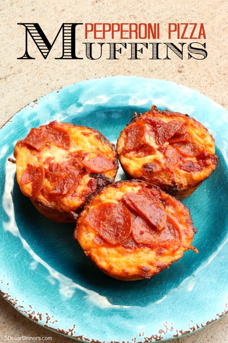 Pepperoni Pizza Muffins 5 Dinners Budget Recipes, Meal Plans