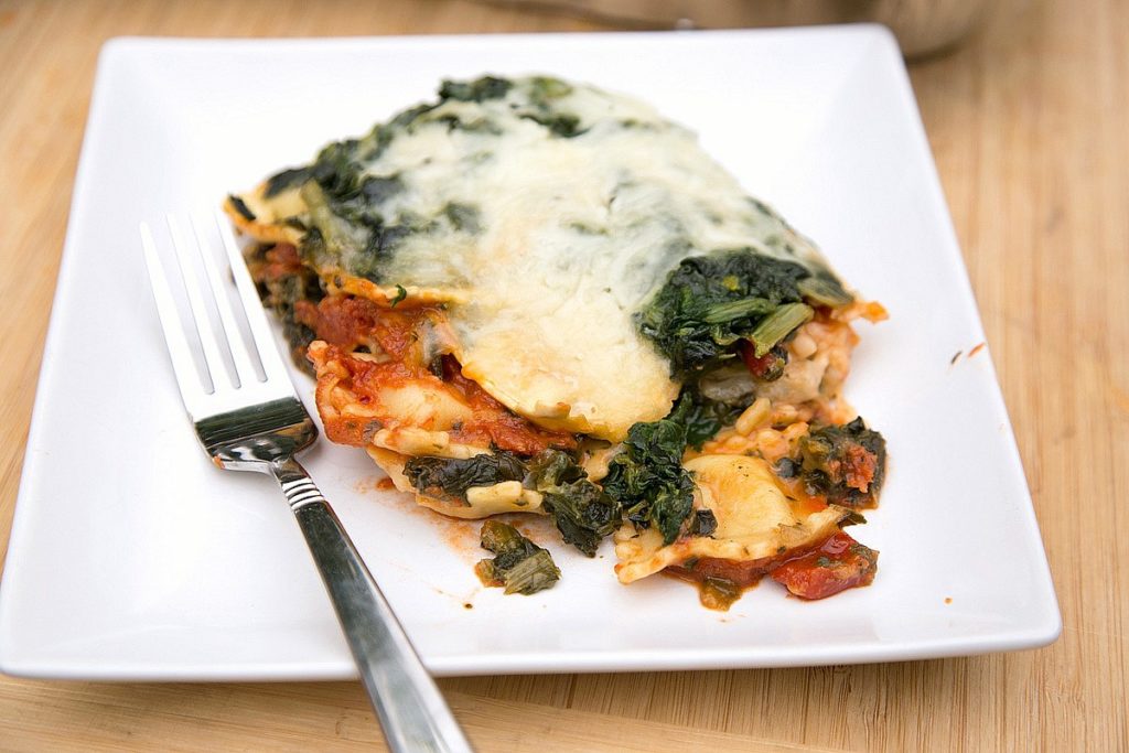 four-cheese ravioli lasagna