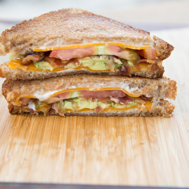 Bacon Avocado Tomato Grilled Cheese - $5 Dinners