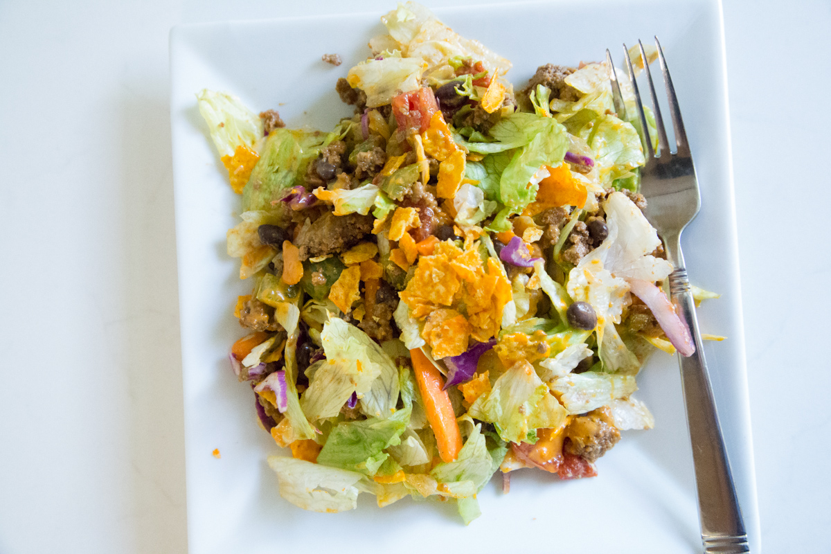 Doritos Taco Salad Recipe - Eating on a Dime