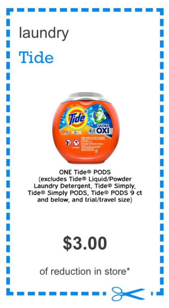 PRINT NOW 3 Off Tide PODS Coupon 5 Dinners Budget Recipes Meal Plans Freezer Meals