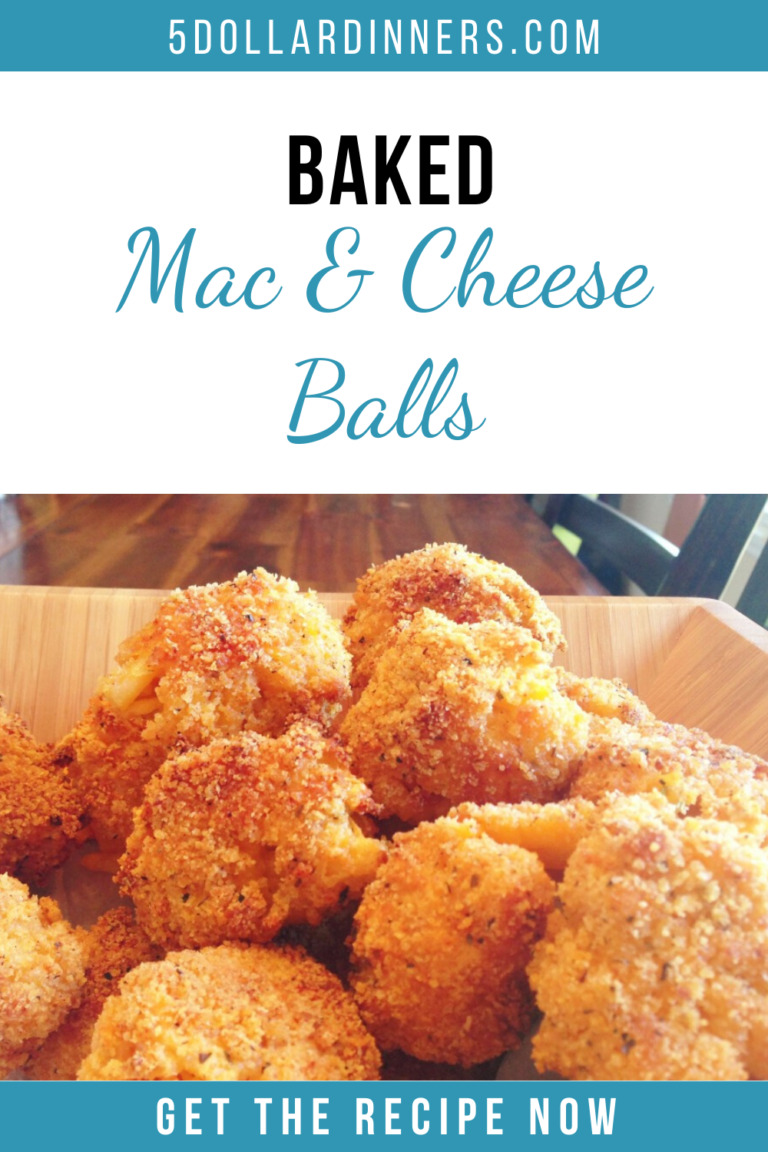 Baked Mac & Cheese Balls 5 Dinners Budget Recipes, Meal Plans