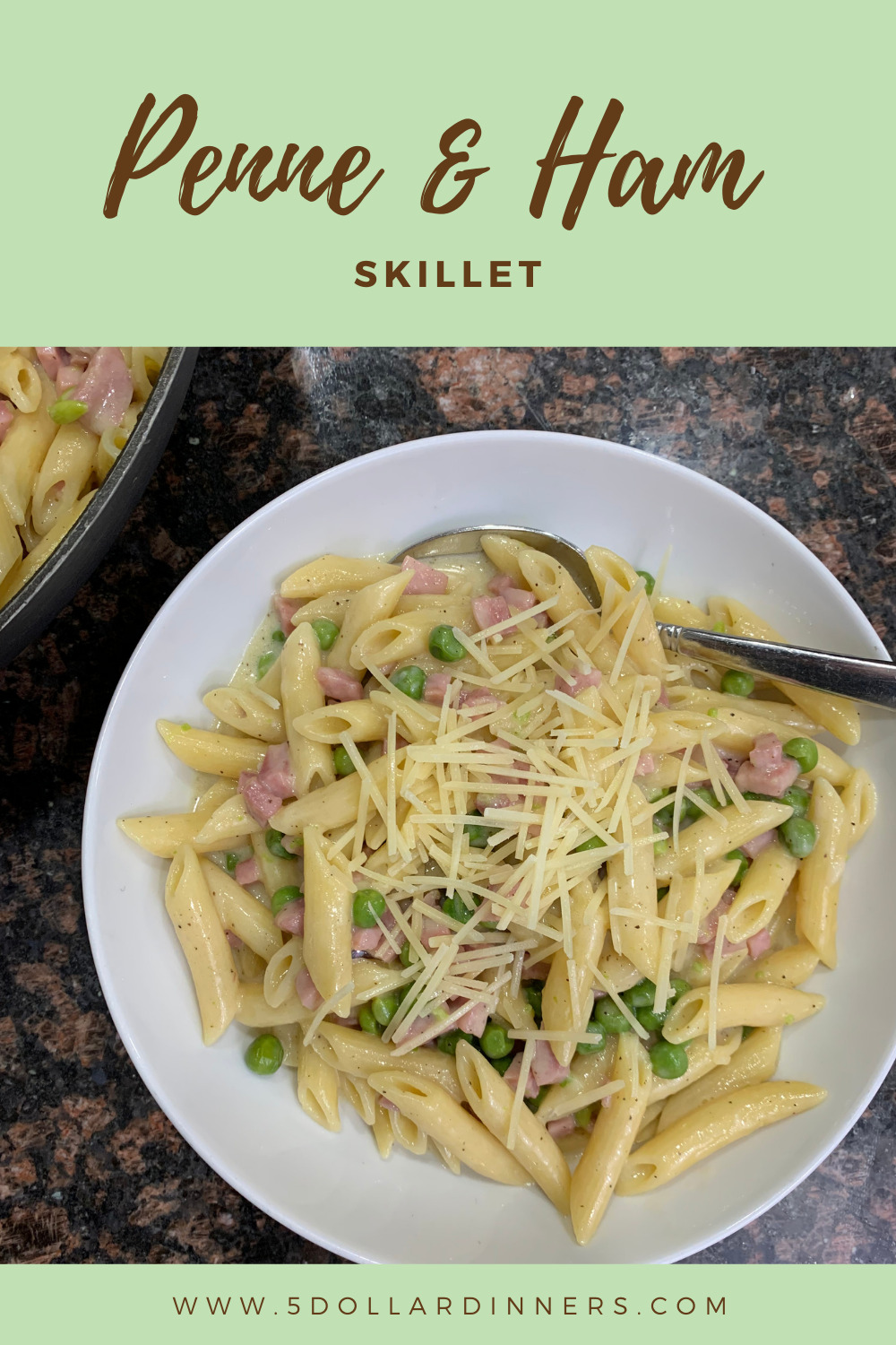 One Pot Ham & Penne Skillet Recipe + VIDEO - Julie's Eats & Treats ®