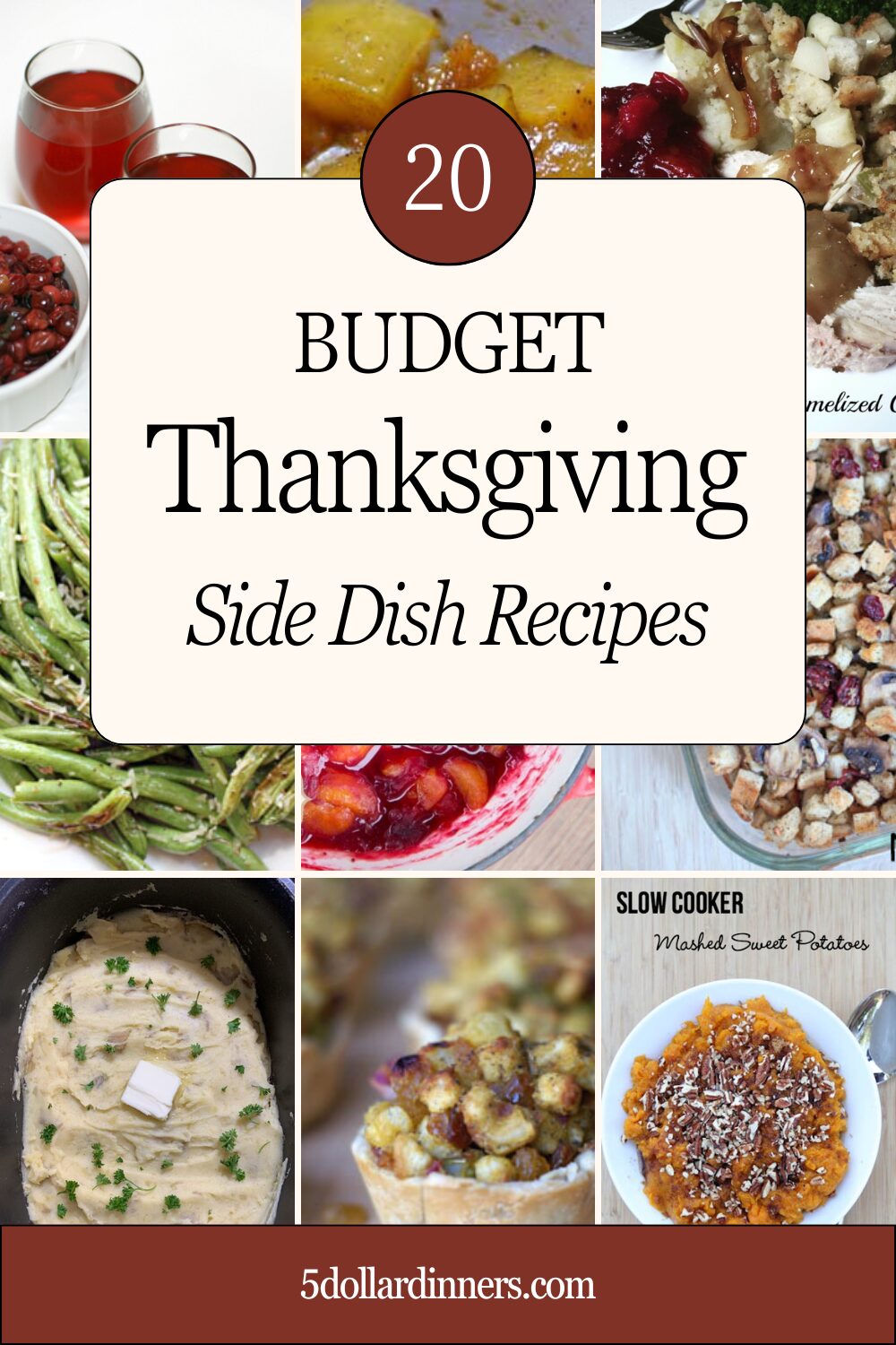 Thanksgiving Side Dish Recipes 5 Dinners Budget Recipes, Meal