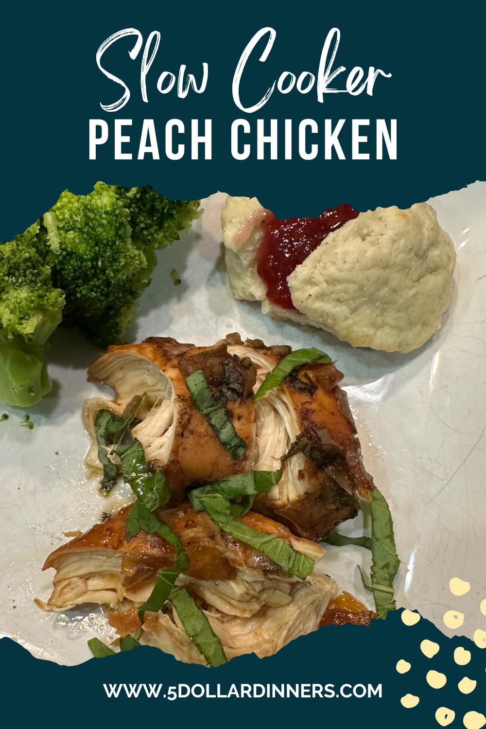 Slow Cooker Peach Chicken - $5 Dinners | Recipes & Meal Plans