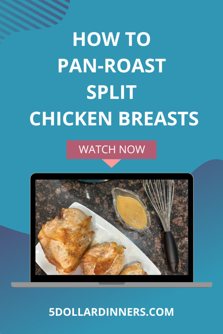 Video How To Pan Roast Split Chicken Breasts 5 Dinners Budget Recipes Meal Plans Freezer