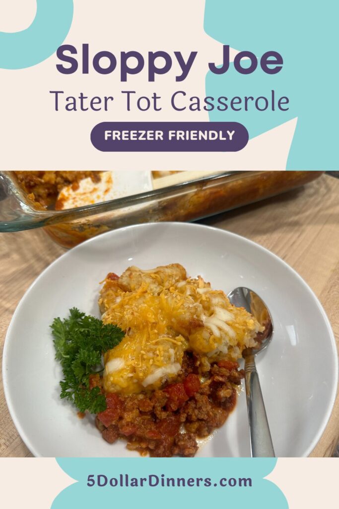 sloppy joe tater tot casserole