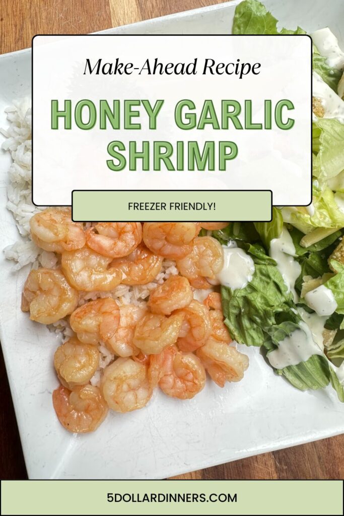 honey garlic shrimp freezer friendly