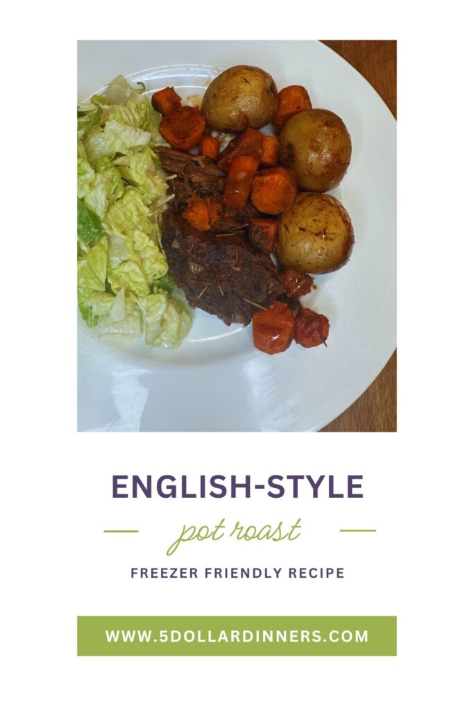 freezer friendly english style pot roast