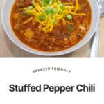 freezer friendly stuffed pepper chili